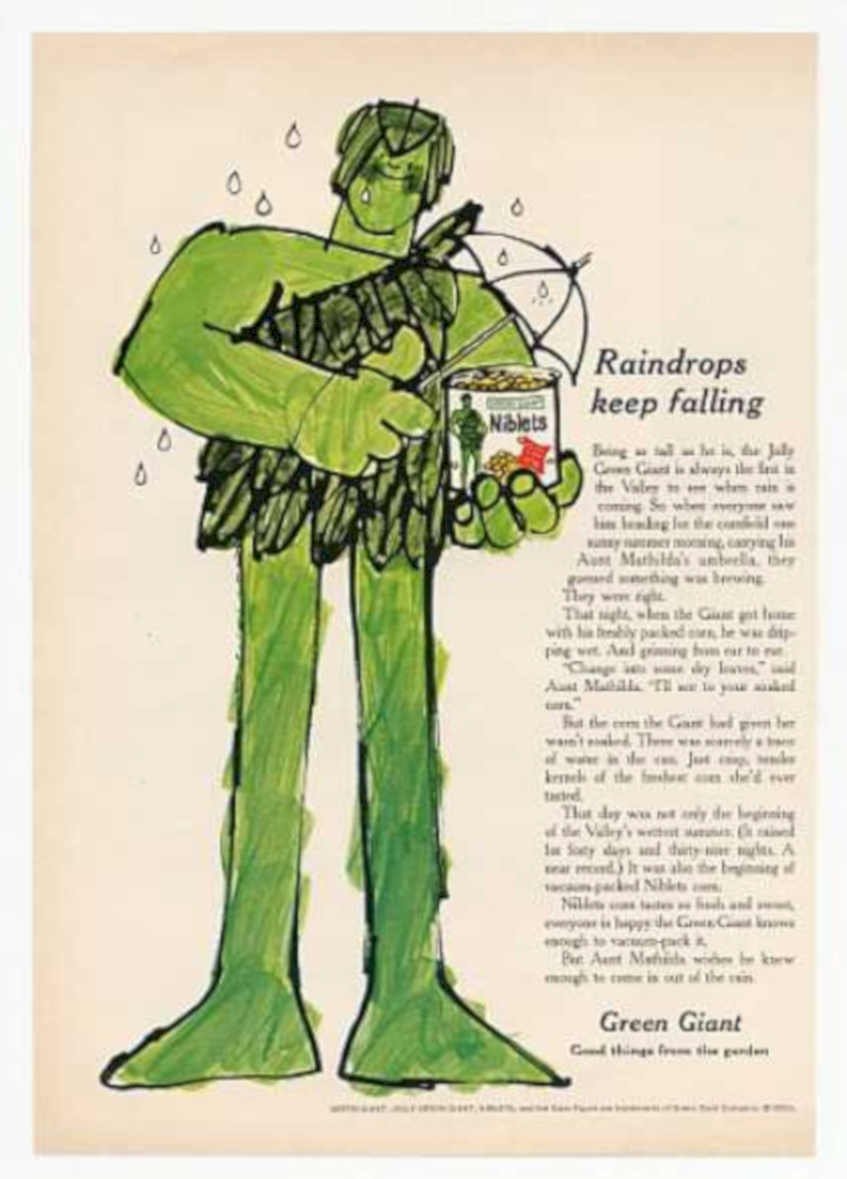 Green Giant Cereal Vintage Retro Advert Ads A4 Photo Print