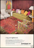 Green Sofa Rug Vintage Retro Advert Ads A4 Photo Print