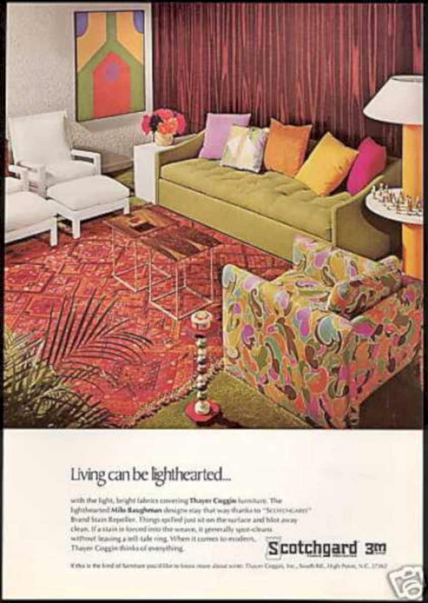 Green Sofa Rug Vintage Retro Advert Ads A4 Photo Print