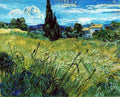 Green Wheat Field With Cypress 1889 A4 Photo Print