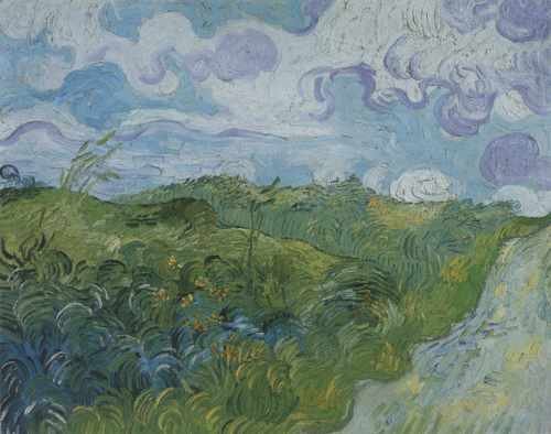 Green Wheat Fields Saint Remy 1890 A4 Photo Print