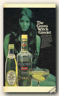 Green Witch Gimlet Vintage Retro Advert Ads A4 Photo Print