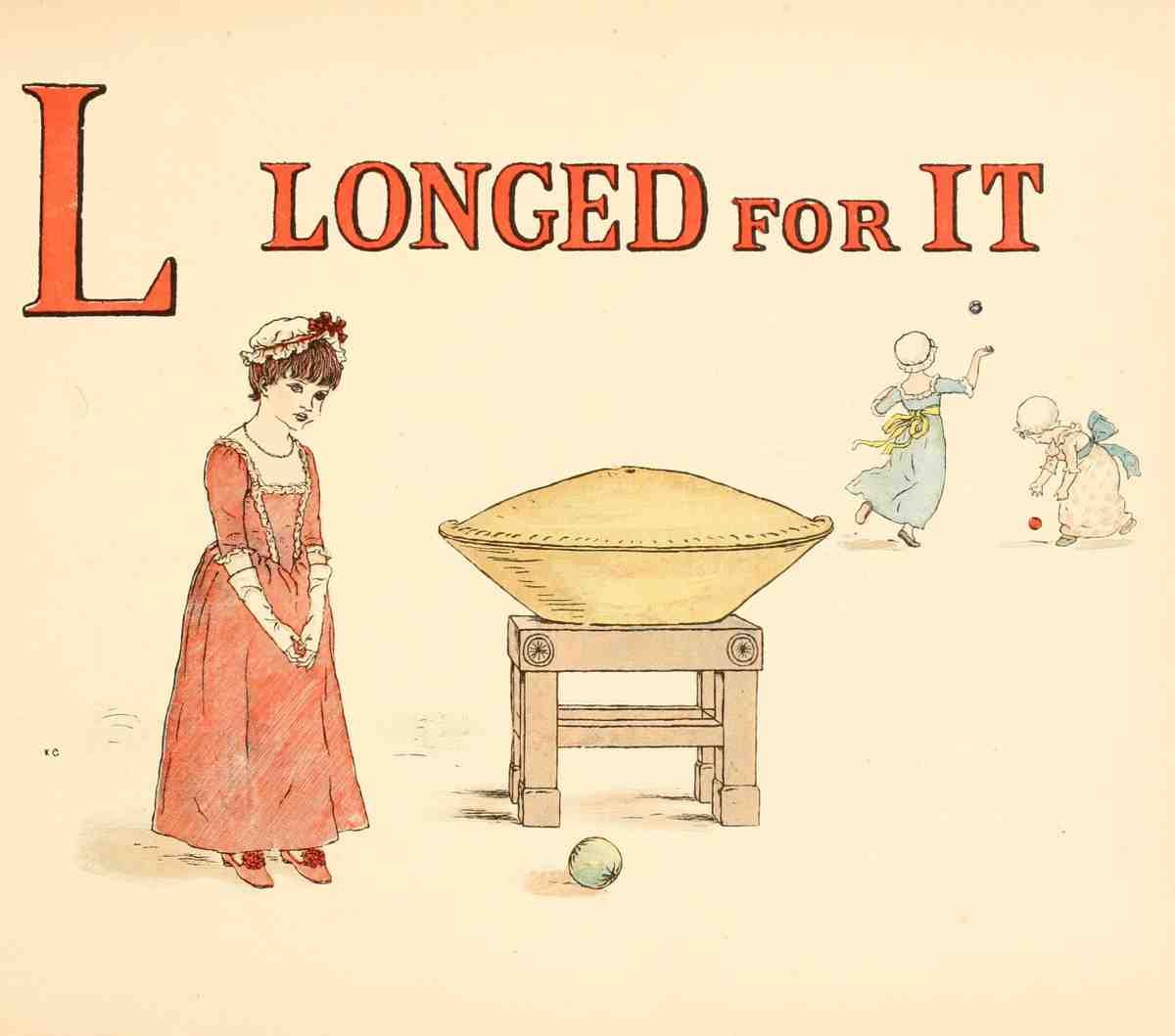 Greenaway Kate 1846 1901 A Apple Pie 1886 L Longed for it A4 Photo Print