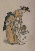 Greenaway Kate 1846 1901 Almanack for 1893 Mother and Child A4 Photo Print