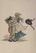 Greenaway Kate 1846 1901 Almanack for 1893 Windy day A4 Photo Print