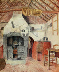 Greenaway Kate 1846 1901 Kate Greenaway 1905 In the Chappells cottage at Rolleston A4 Photo Print