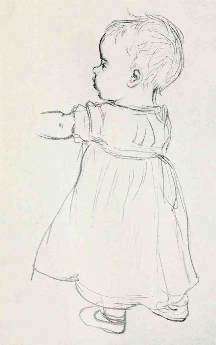 Greenaway Kate 1846 1901 Kate Greenaway 1905 Pencil study from life A4 Photo Print