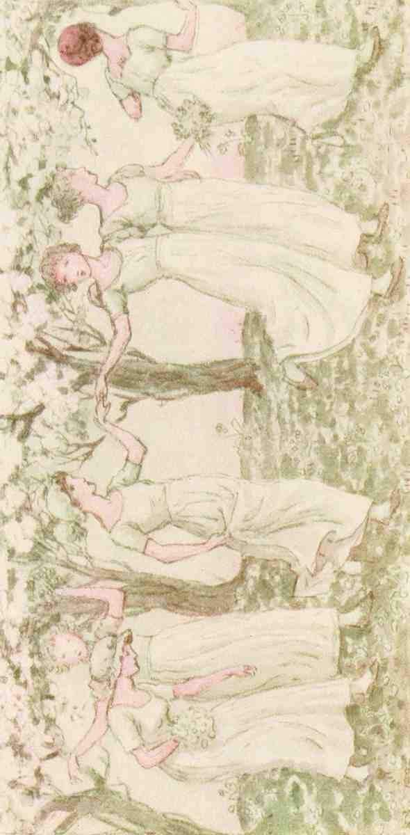 Greenaway Kate 1846 1901 Kate Greenaway 1905 The May Dance A4 Photo Print