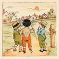 Greenaway Kate 1846 1901 Kate Greenaways Birthday Book 1880 Little boys A4 Photo Print