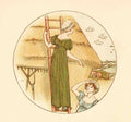 Greenaway Kate 1846 1901 Language of Flowers 1884 Climbing the haystack A4 Photo Print