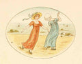 Greenaway Kate 1846 1901 Language of Flowers 1884 Dancing on the beach A4 Photo Print