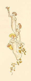 Greenaway Kate 1846 1901 Language of Flowers 1884 Flower girls A4 Photo Print