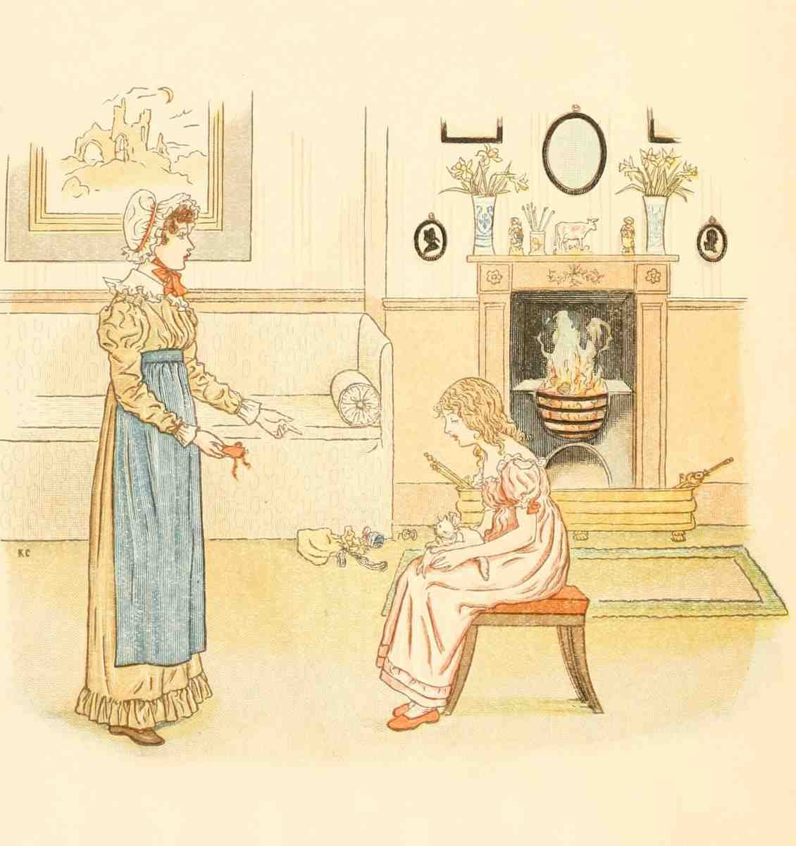 Greenaway Kate 1846 1901 Little Ann and other Poems 1890 Careless Matilda A4 Photo Print