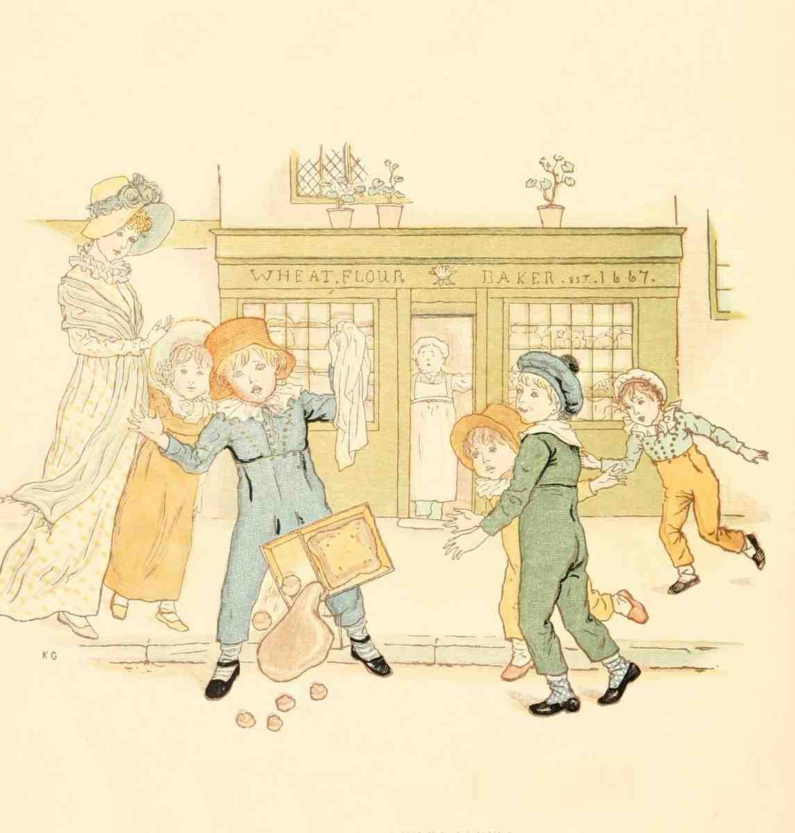 Greenaway Kate 1846 1901 Little Ann and other Poems 1890 James and the shoulder of mutton A4 Photo Print