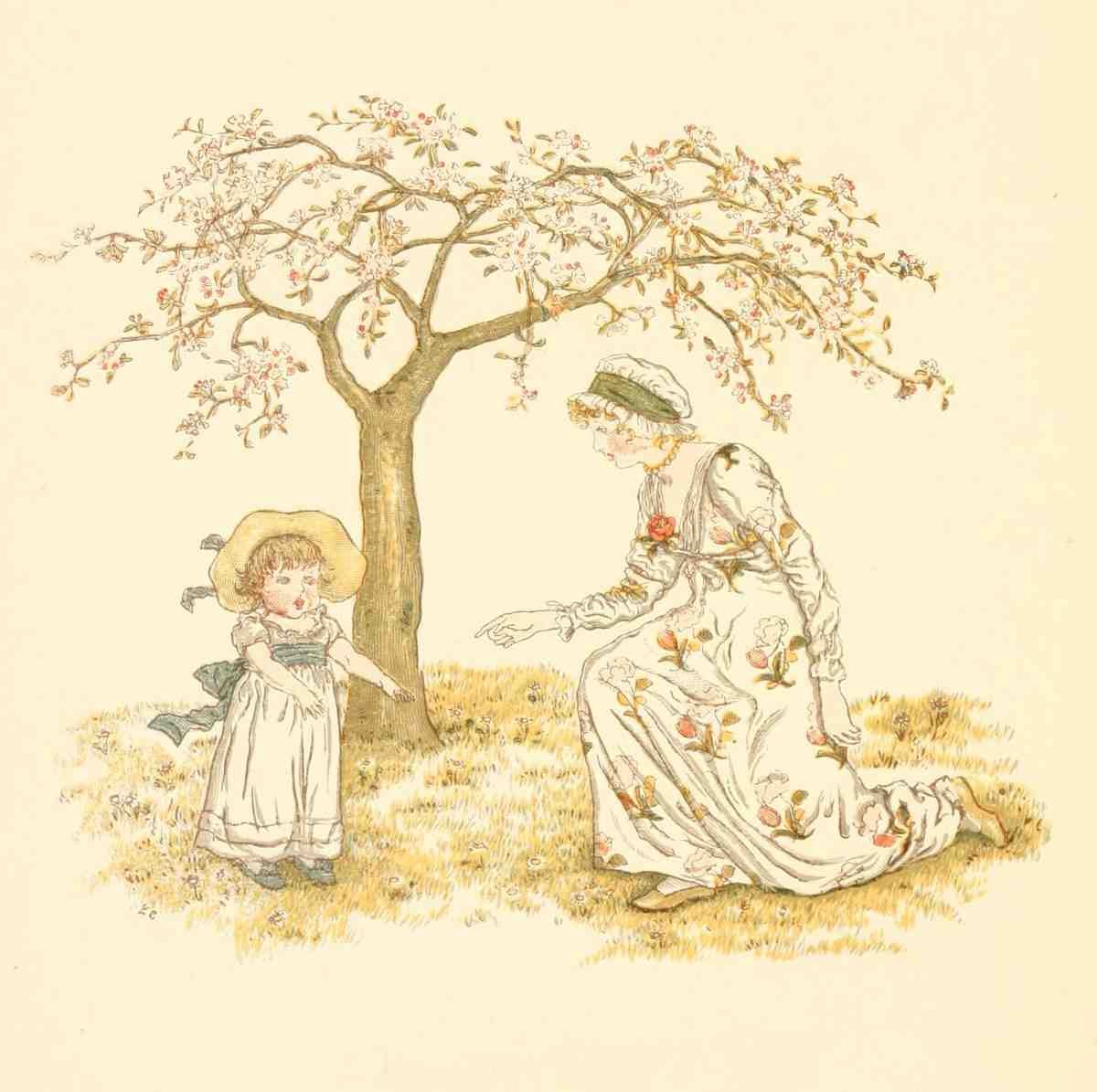 Greenaway Kate 1846 1901 Little Ann and other Poems 1890 Learning to go alone A4 Photo Print
