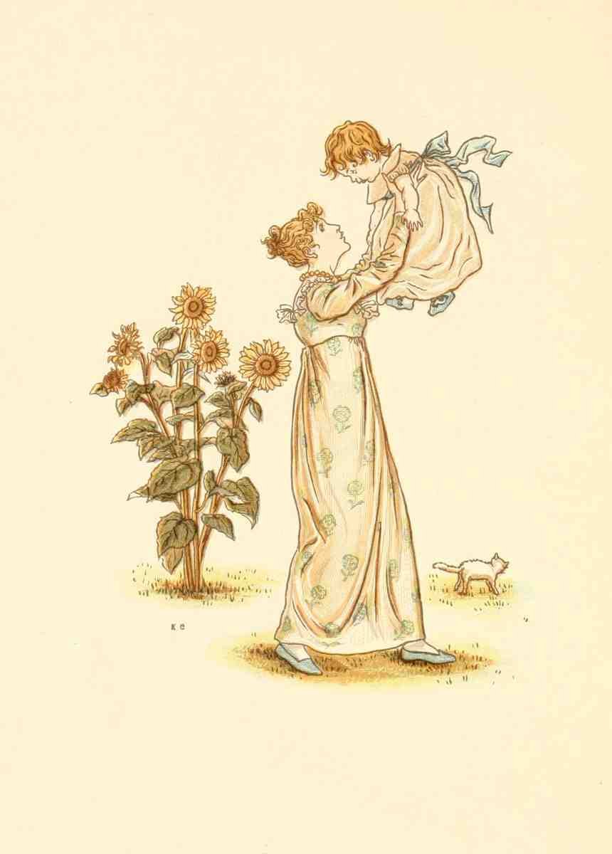 Greenaway Kate 1846 1901 Little Ann and other Poems 1890 The babys dance A4 Photo Print