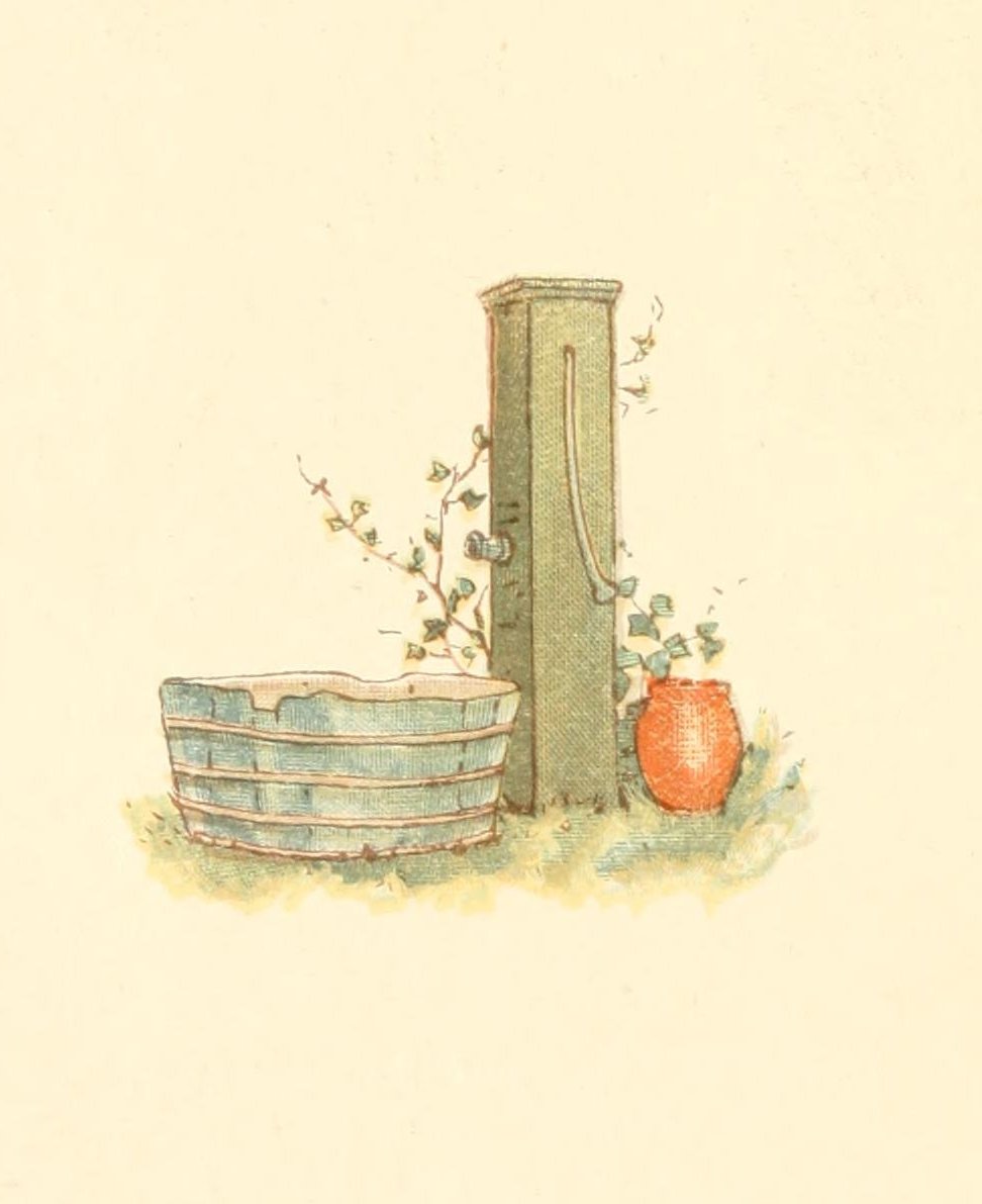 Greenaway Kate 1846 1901 Little Ann and other Poems 1890 Water pump A4 Photo Print