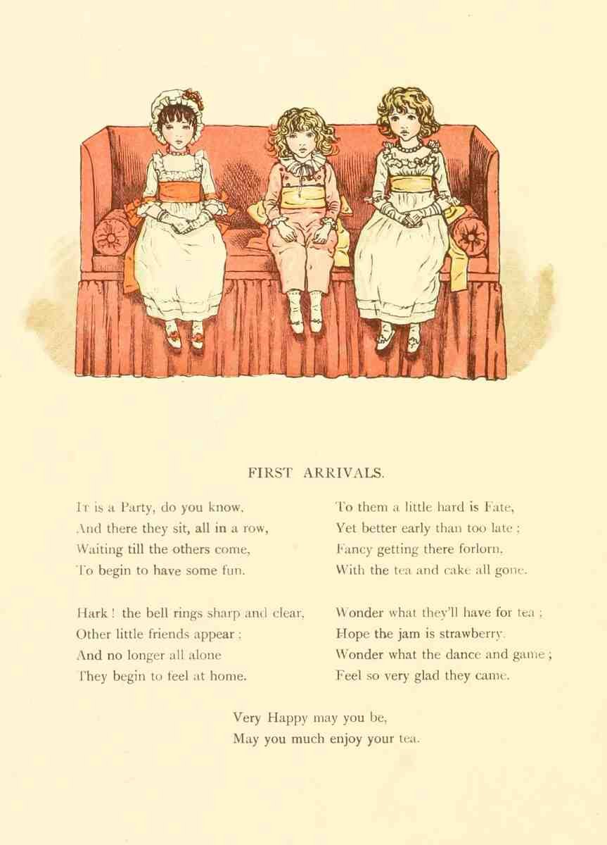 Greenaway Kate 1846 1901 Marigold Garden 1900 First arrivals A4 Photo Print