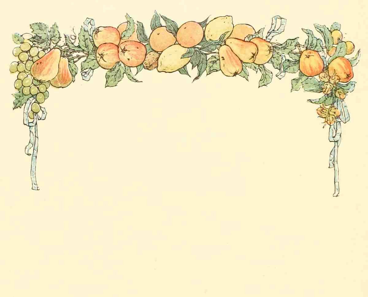 Greenaway Kate 1846 1901 Marigold Garden 1900 Fruit frame A4 Photo Print
