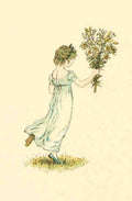 Greenaway Kate 1846 1901 Marigold Garden 1900 Lily girl A4 Photo Print