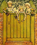 Greenaway Kate 1846 1901 Marigold Garden 1900 Over the Garden Gate A4 Photo Print
