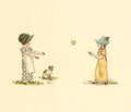 Greenaway Kate 1846 1901 Marigold Garden 1900 Playing ball A4 Photo Print