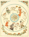 Greenaway Kate 1846 1901 Marigold Garden 1900 Posy circle A4 Photo Print