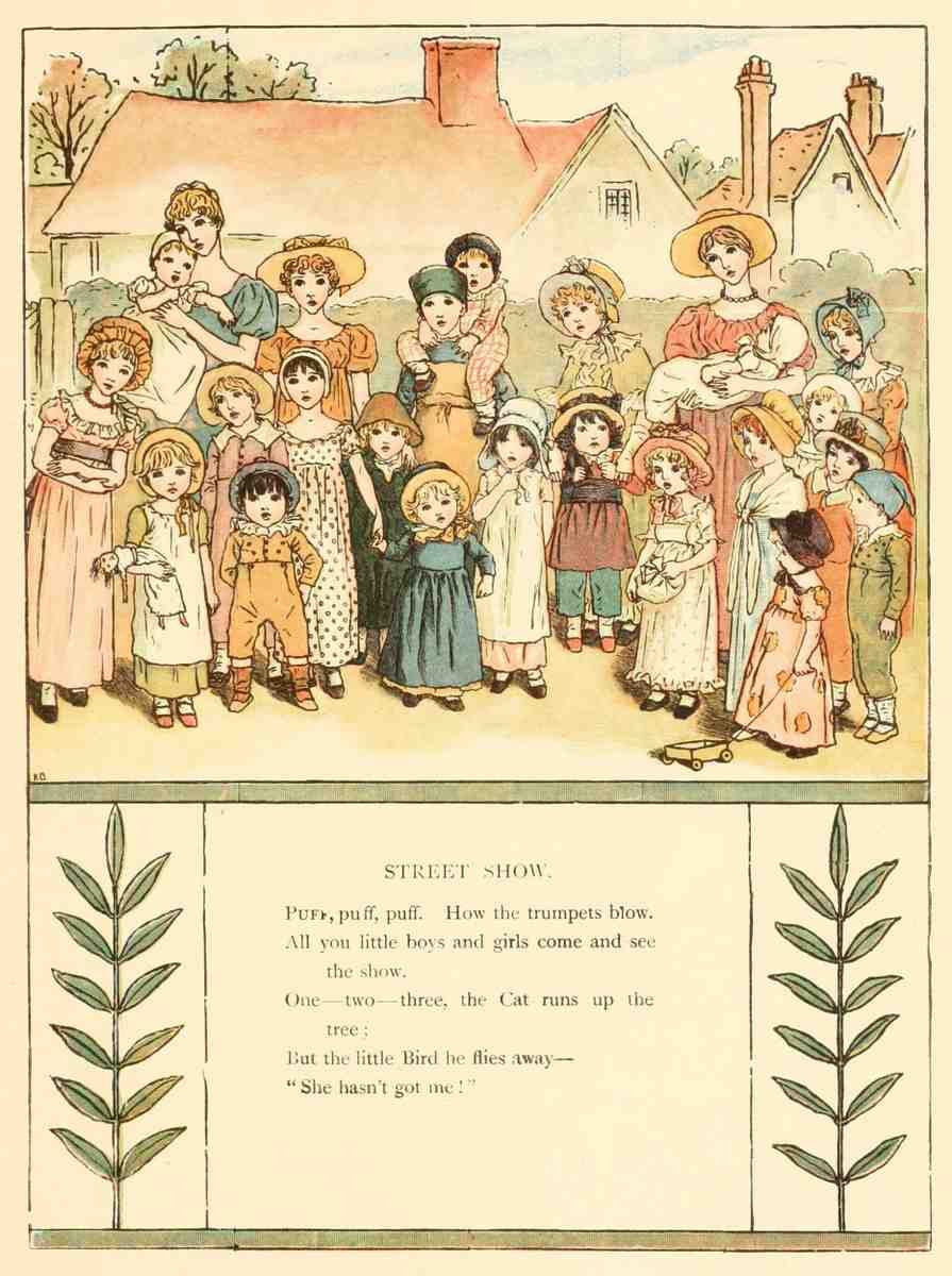 Greenaway Kate 1846 1901 Marigold Garden 1900 Street show A4 Photo Print