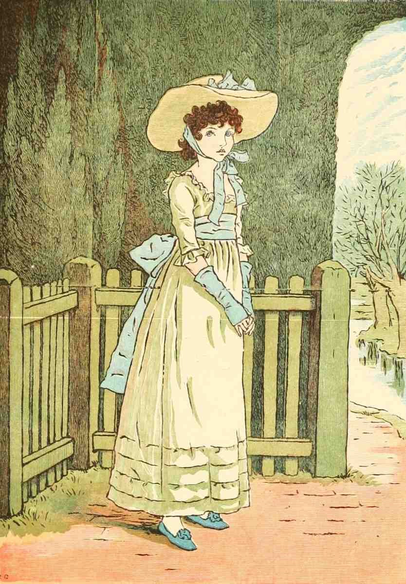 Greenaway Kate 1846 1901 Marigold Garden 1900 Susan Blue A4 Photo Print