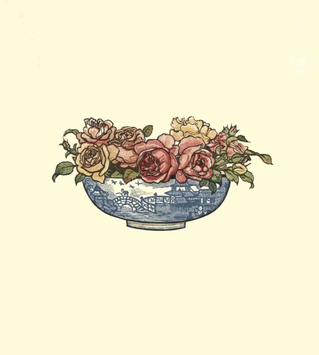 Greenaway Kate 1846 1901 Under the Window 1879 Bowl of Flowers A4 Photo Print