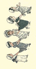 Greenaway Kate 1846 1901 Under the Window 1879 Five little maids A4 Photo Print