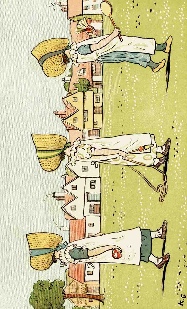 Greenaway Kate 1846 1901 Under the Window 1879 Polly Peg and Poppety A4 Photo Print