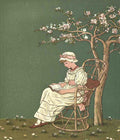 Greenaway Kate 1846 1901 Under the Window 1879 Reading A4 Photo Print