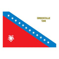 Greenville City Flag N6208 A4 Photo Print