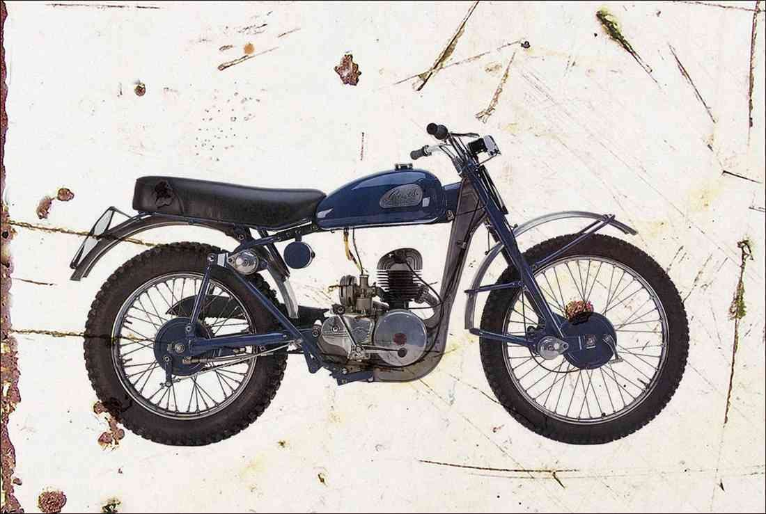 Greeves Trials 20T 1955 aged A4 Photo Print