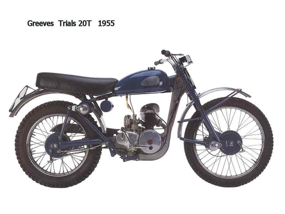 Greeves Trials 20T 1955 motorbike A4 Photo Print