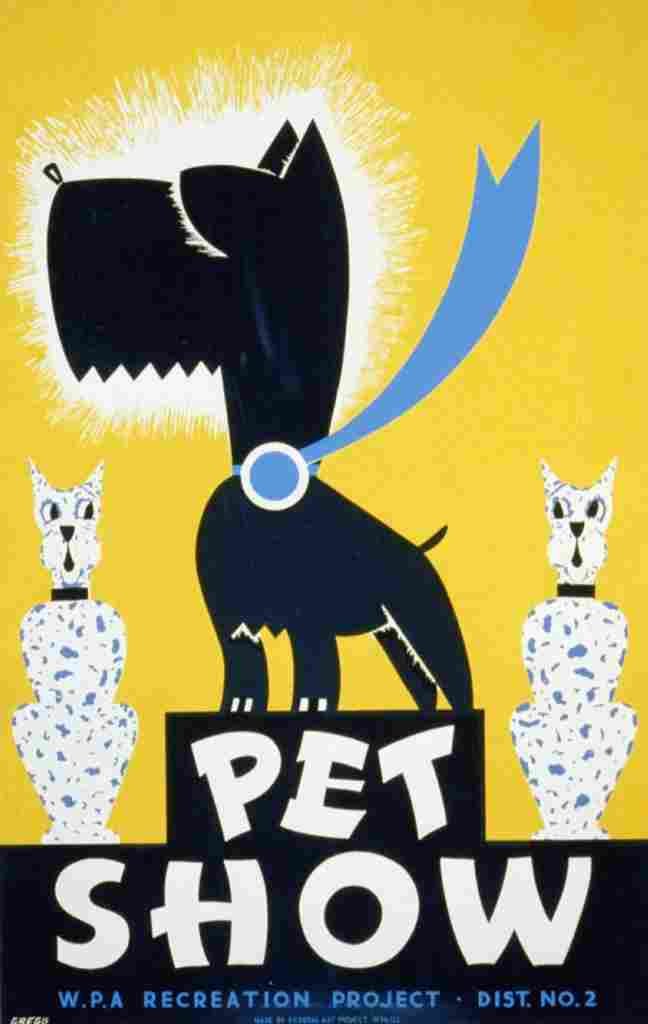 Gregg Arlington WPA Poster 1936 9 Pet Show A4 Photo Print