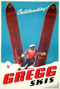 GreggSkis Vintage Advert A4 Photo Print
