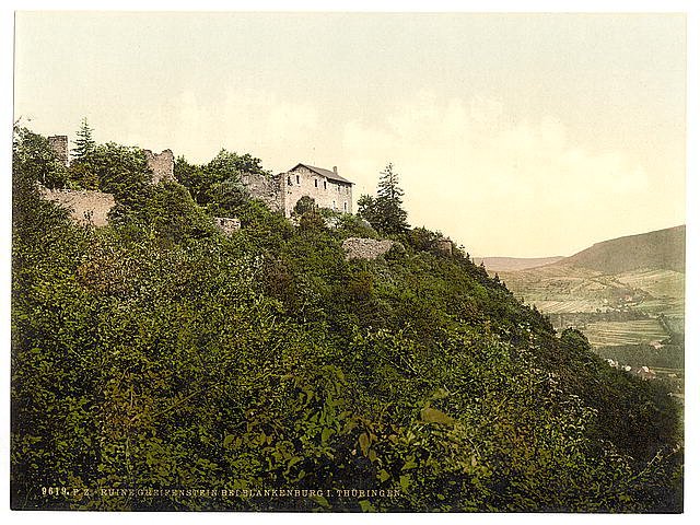 Greifenstein Blankenburg Thuringia Vintage A4 Photo Print