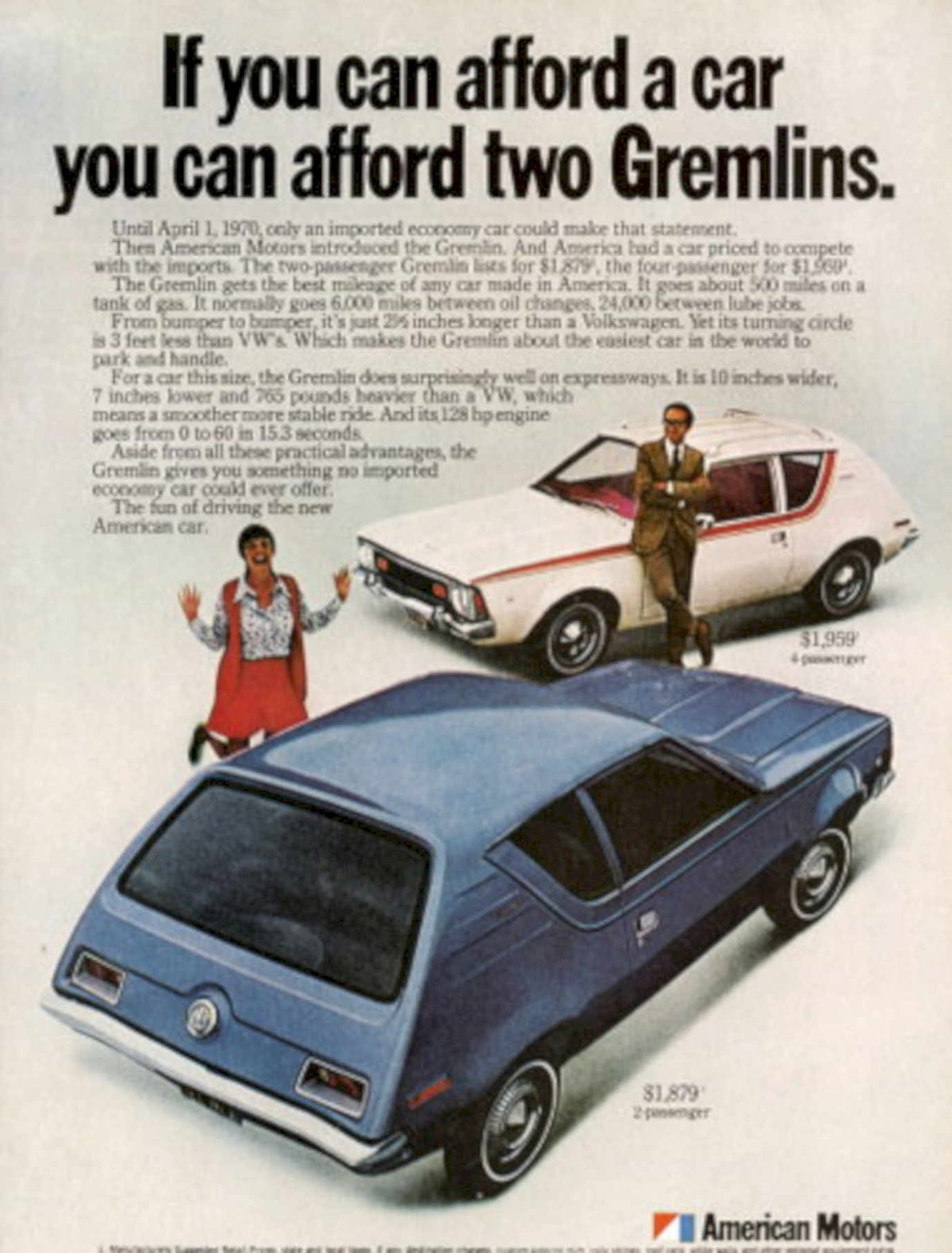 Gremlin Car Ads 1970s Vintage Retro Advert