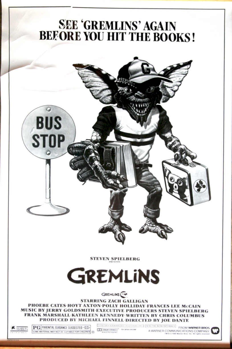 Gremlins Movie Poster 1 Vintage Retro Advert Poster A4 Photo Print