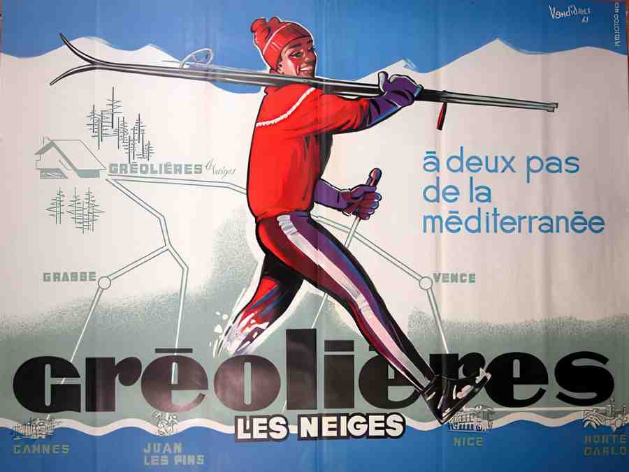 Greolieres Vintage Advert A4 Photo Print