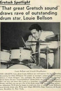 Gretsch Spotlight Drumset Vintage Retro Advert Ads A4 Photo Print