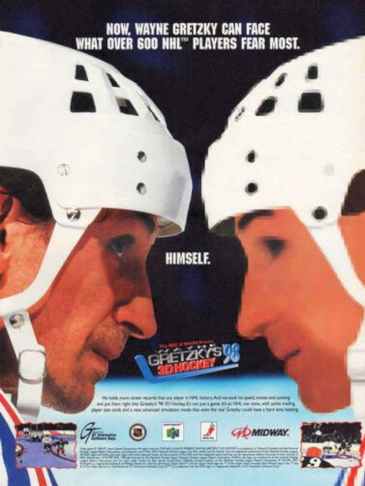 Gretzky 98 Hockey Vintage Retro Advert Poster A4 Photo Print