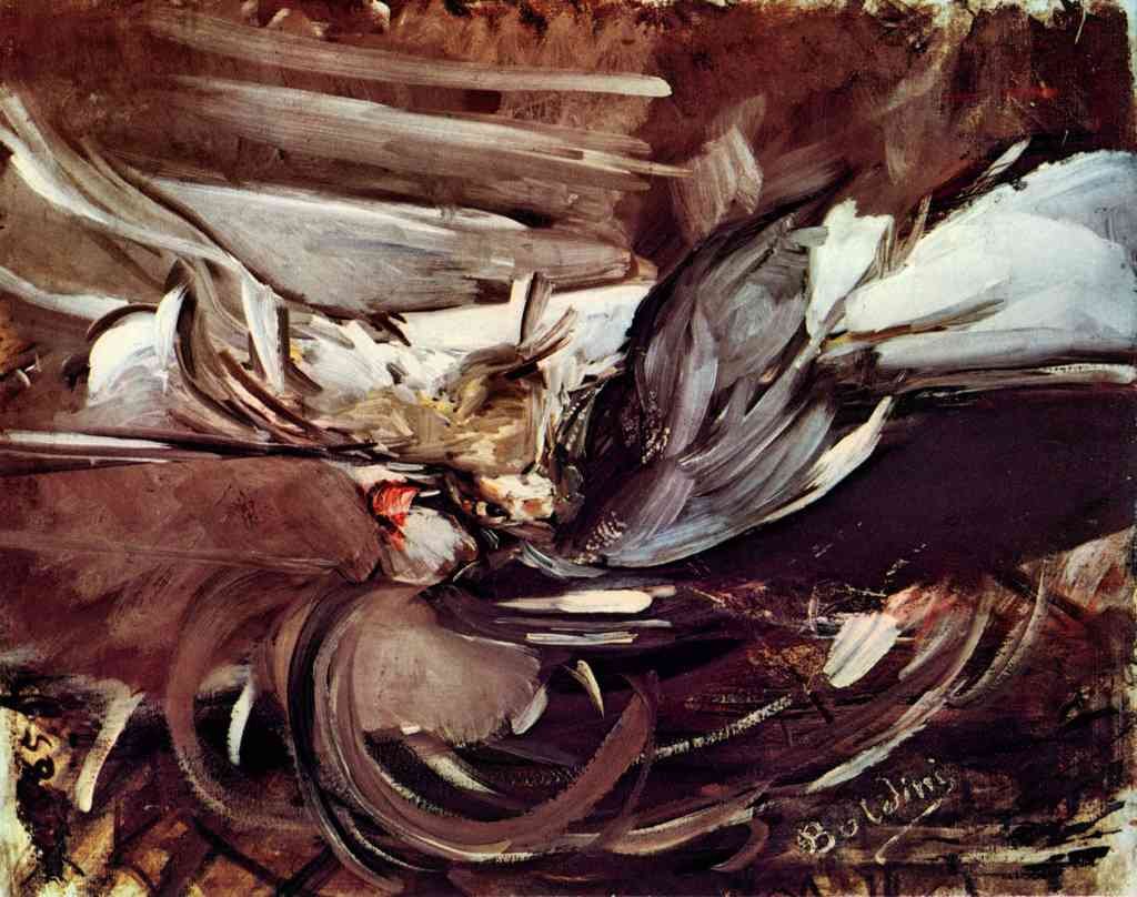 Grey Game Giovanni Boldini Impressionism European A4 Photo Print
