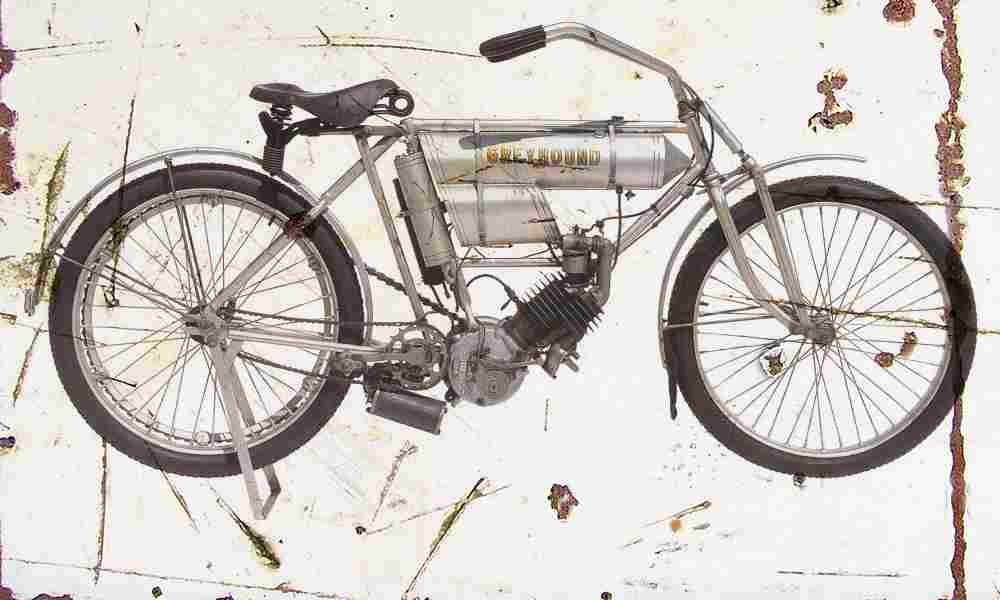 Greyhound 1909 Aged Vintage A4 Photo Print