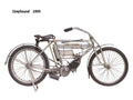 Greyhound 1909 motorbike A4 Photo Print