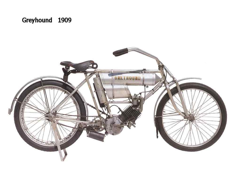 Greyhound 1909 motorbike A4 Photo Print
