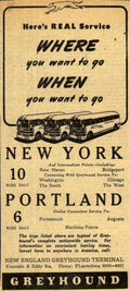 Greyhound Bus Lines Vintage Retro Advert Ads A4 Photo Print