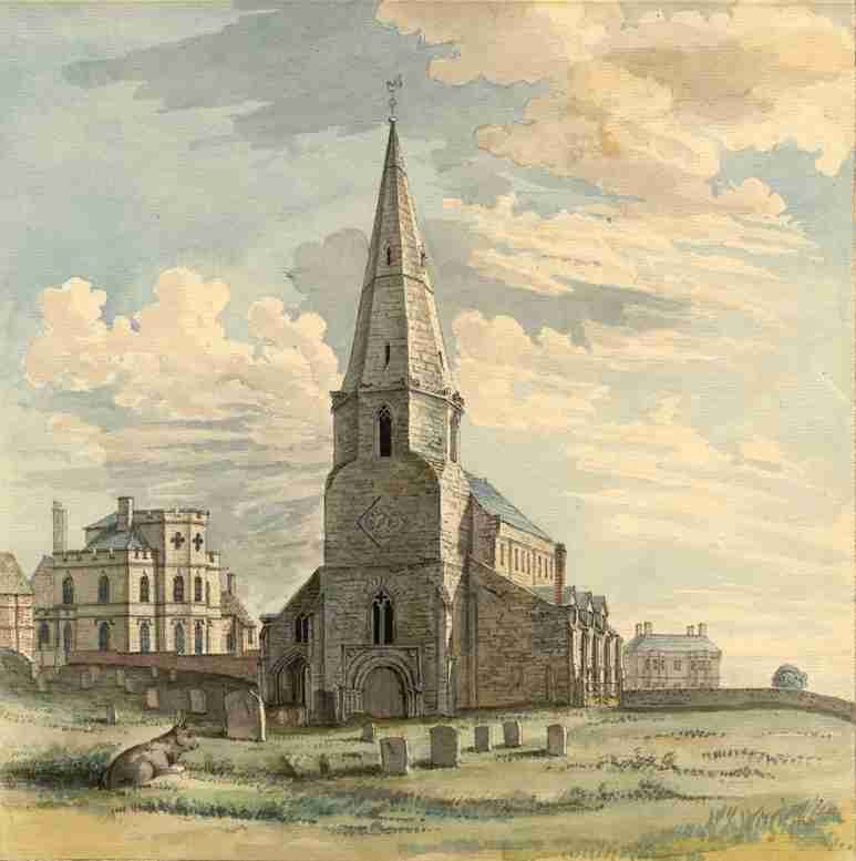 Griffith Moses 1747 1819 Kenilworth Church 1776 A4 Photo Print